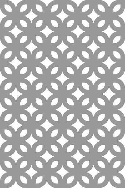 Šablóna Art Retro Flowers DIN A4