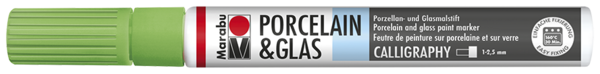 Porcelain & Glas Painter Calligraphy 1-2,5mm, zelené jablko