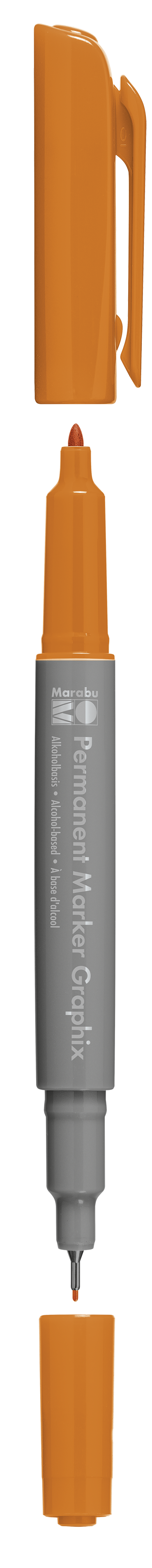 Permanent Marker Graphix 1-2mm, oranžová mandarínka