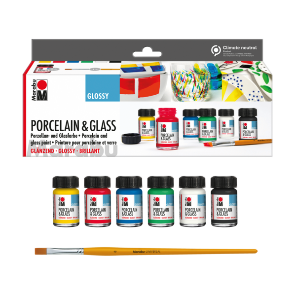 Porcelain & Glass glossy starterset