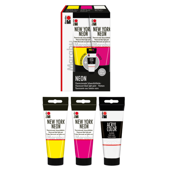 NEW YORK NEON & ACRYL COLOR set 3 x 100 ml