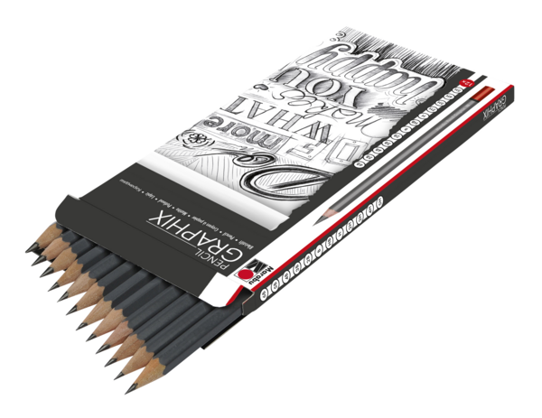 Pencil Graphix, súprava 12 grafitových ceruziek