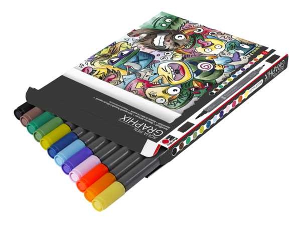 Aqua Pen Graphix - Mega Mash, súprava 12 popisovačov