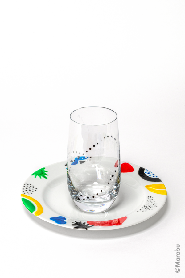 Porcelain & Glass glossy 15ml, malinová