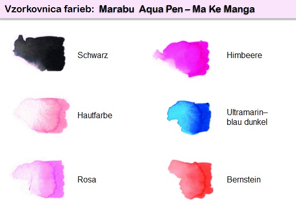 Aqua Pen Graphix - Ma Ke Manga, súprava 6 popisovačov