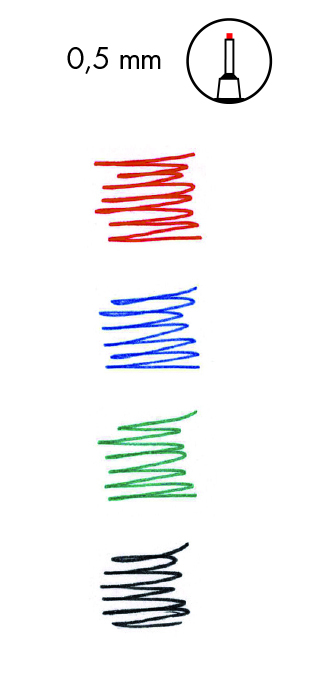 Fineliner Colour Graphix Skyline, súprava 4. popisovačov