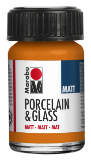 Porcelain & Glass matt 15ml, oranžová